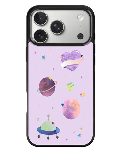 iPhone Standee Grip Case - Pink Planet