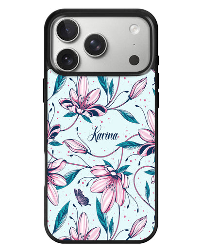 iPhone Standee Grip Case - Pink Tulip