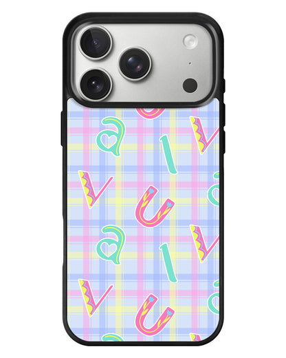 iPhone Standee Grip Case - Playful Monogram 6.0