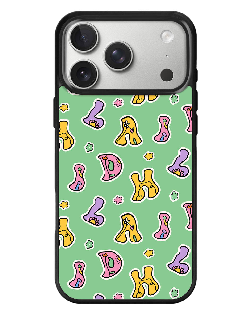 iPhone Standee Grip Case - Playful Monogram 7.0