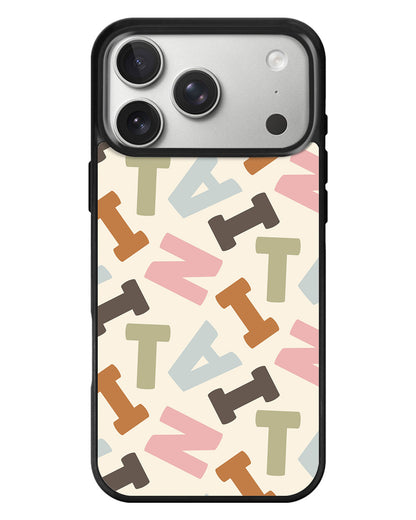 iPhone Standee Grip Case - Scattered Monogram 4.0
