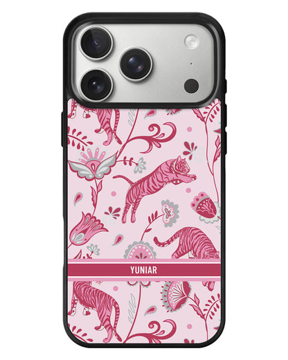iPhone Standee Grip Case - Tiger & Floral 7.0