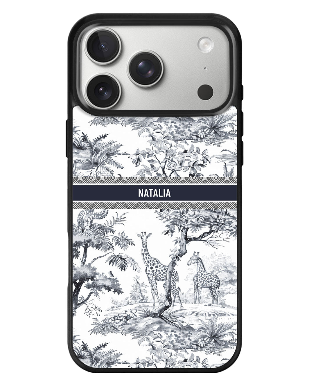 iPhone Standee Grip Case - Toile du Juoy Giraffe