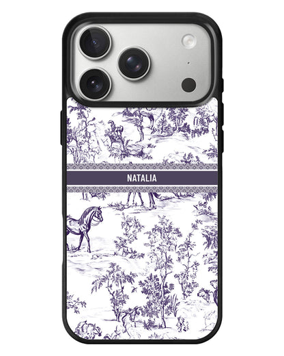 iPhone Standee Grip Case - Toile du Juoy Horse