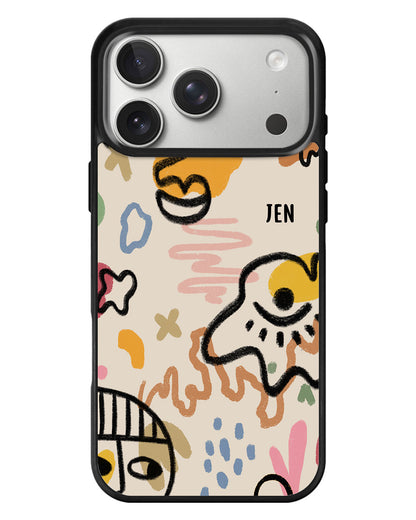 iPhone Standee Grip Case - Abstract 3.0