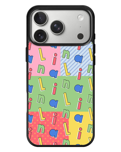 iPhone Standee Grip Case - Abstract Monogram 1.0