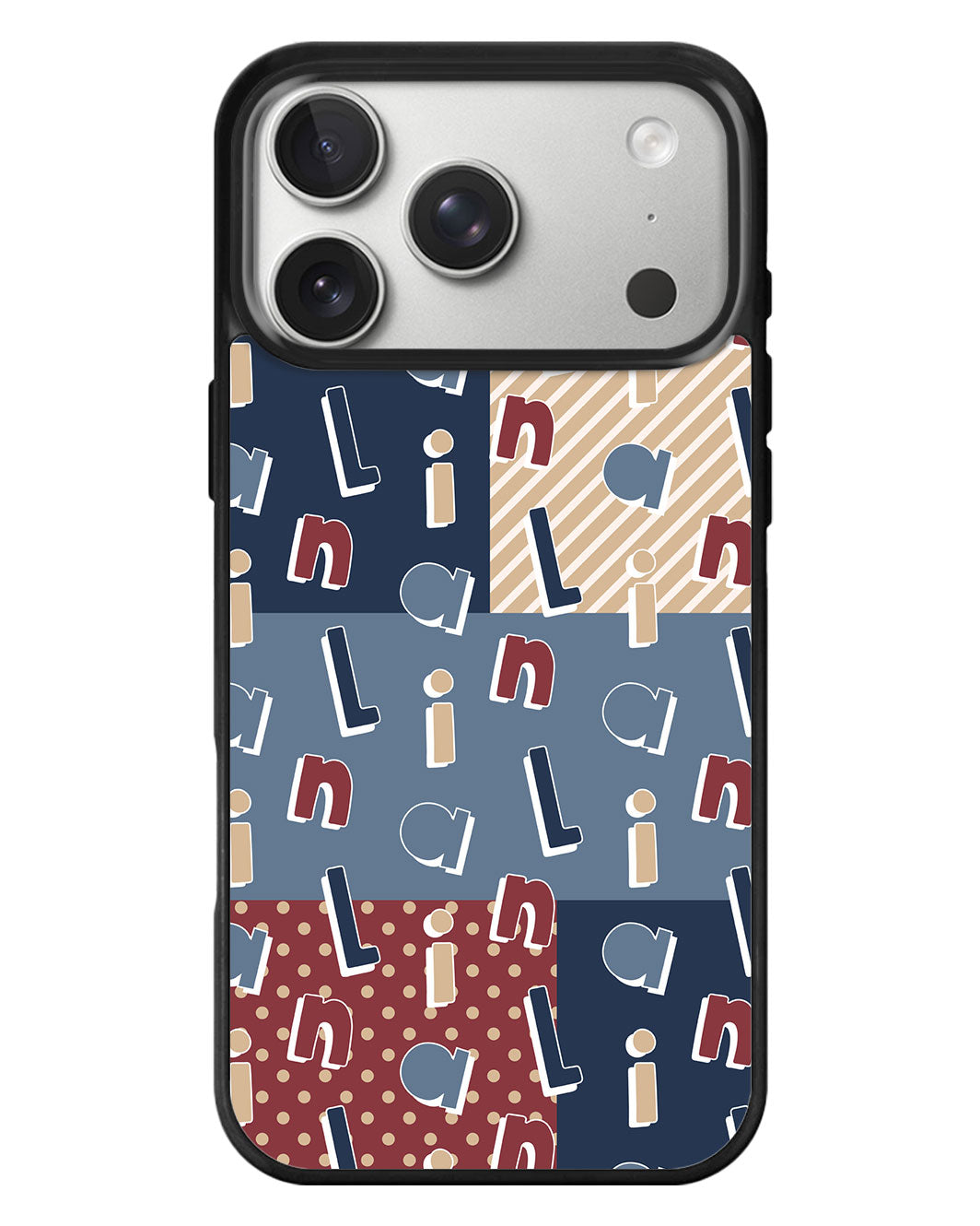 iPhone Standee Grip Case - Abstract Monogram 3.0