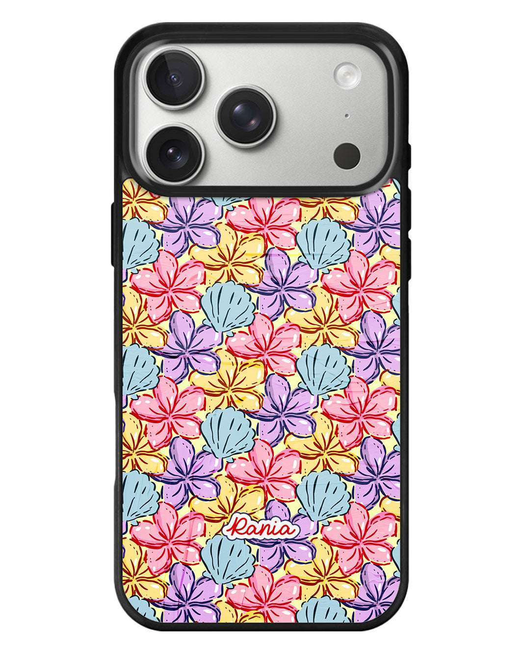 iPhone Standee Grip Case - Beach Flowers