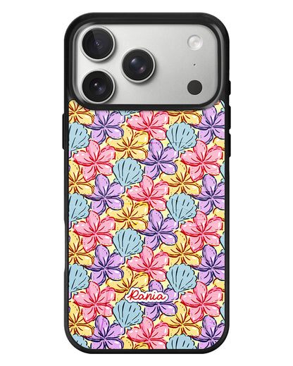 iPhone Standee Grip Case - Beach Flowers