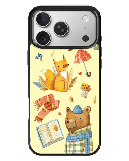 iPhone Standee Grip Case - Bear & Fox