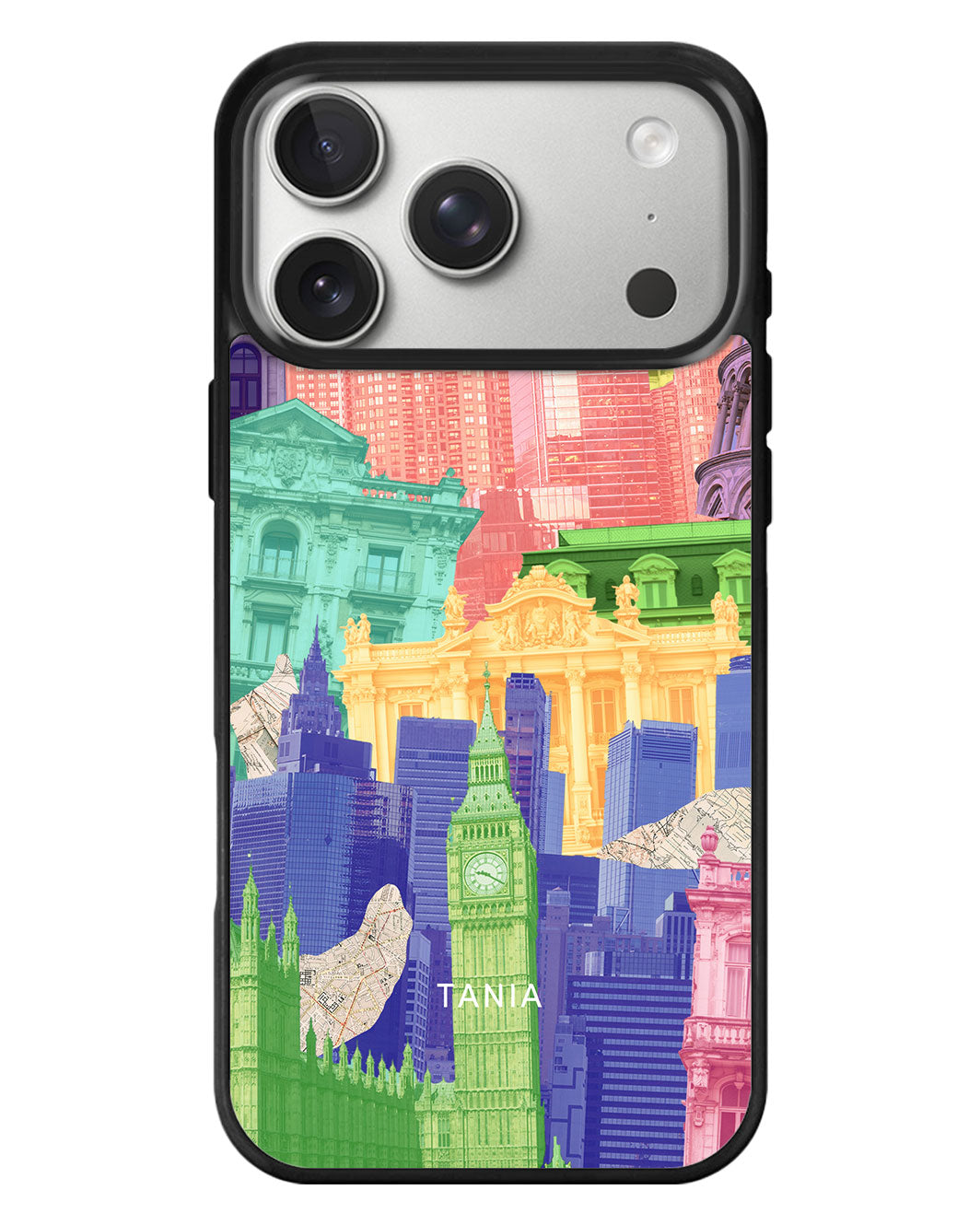 iPhone Standee Grip Case - Colorful City