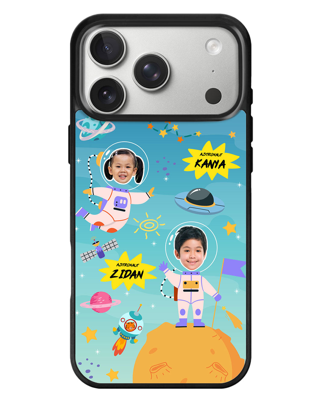 iPhone Standee Grip Case - Face Grid Dream Astronaut
