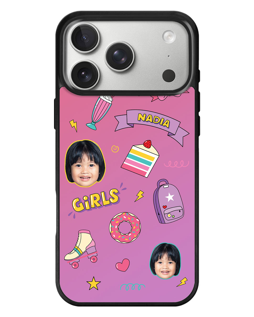 iPhone Standee Grip Case - Face Grid Comic