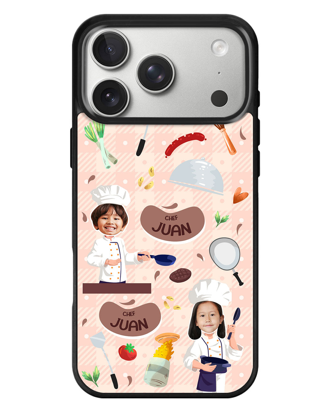 iPhone Standee Grip Case - Face Grid Dream Chef