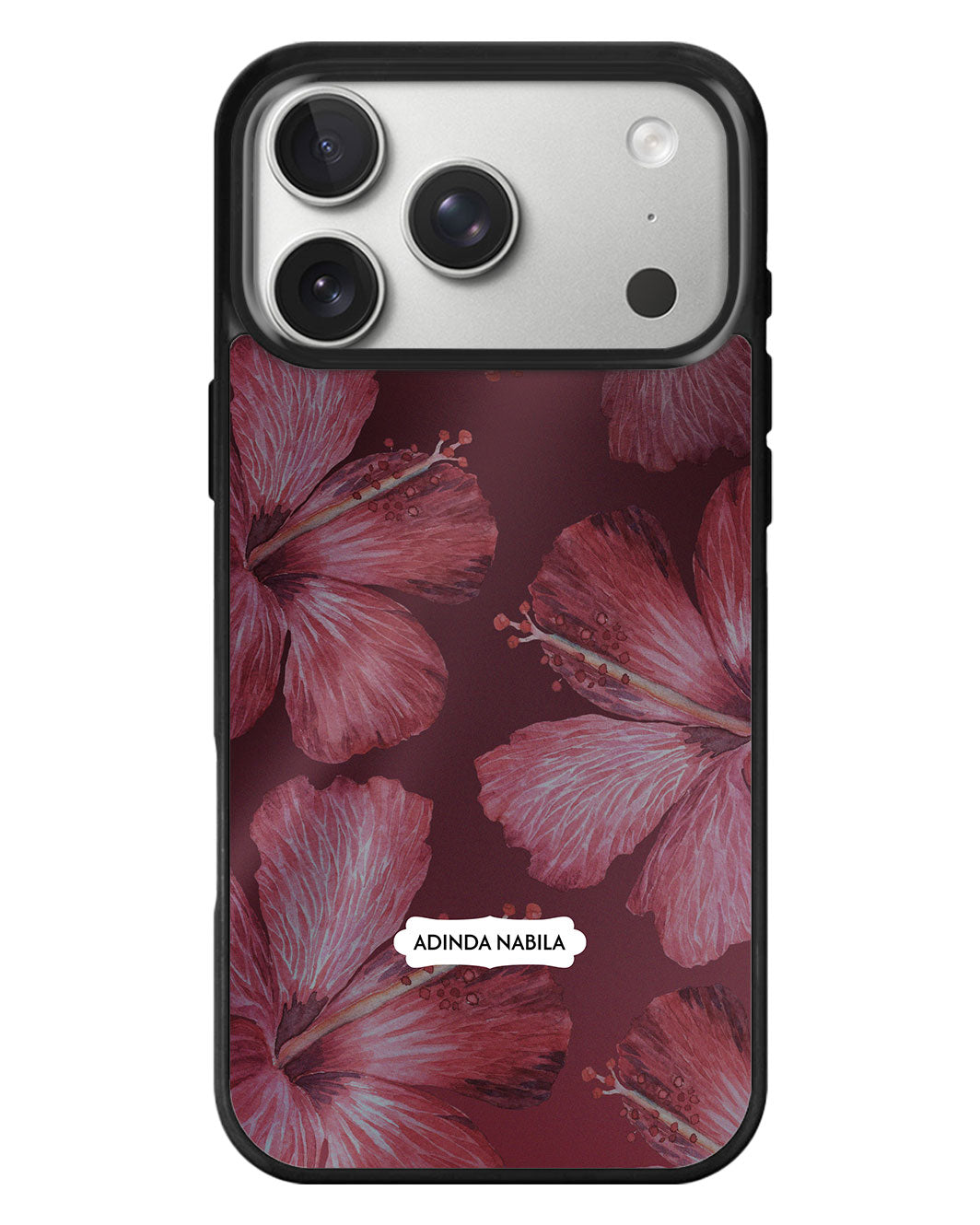 iPhone Standee Grip Case - Goth Hibiscus