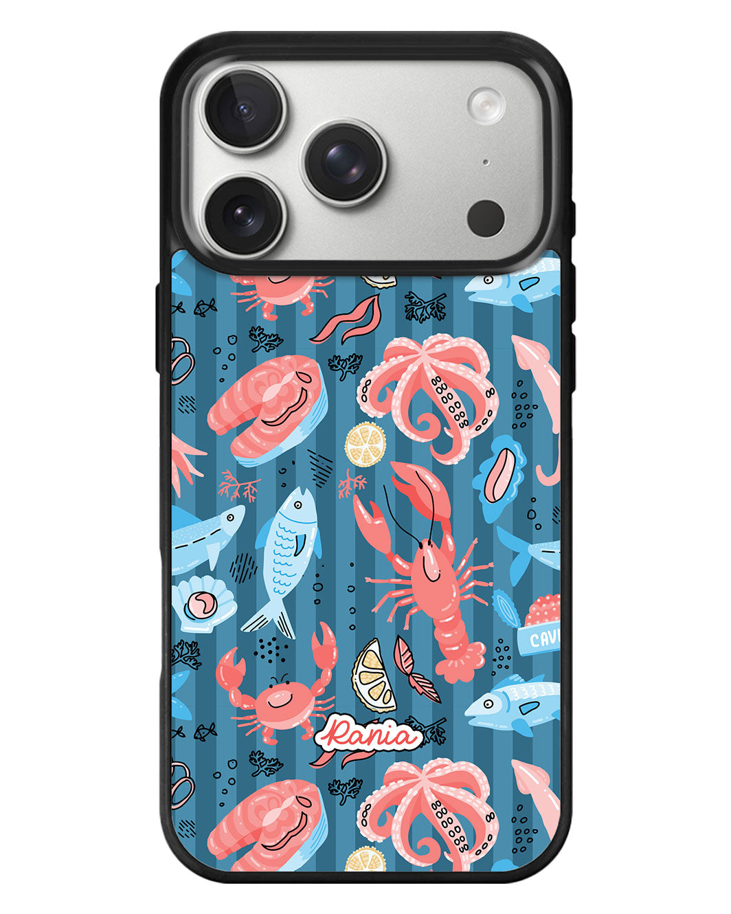 iPhone Standee Grip Case - Seafood 2.0