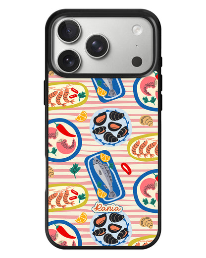 iPhone Standee Grip Case - Seafood