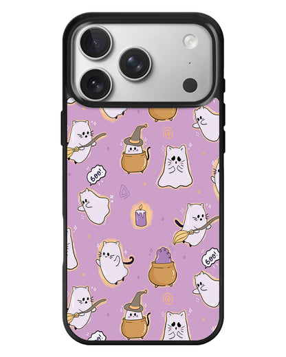 iPhone Standee Grip Case - Spooky Cat
