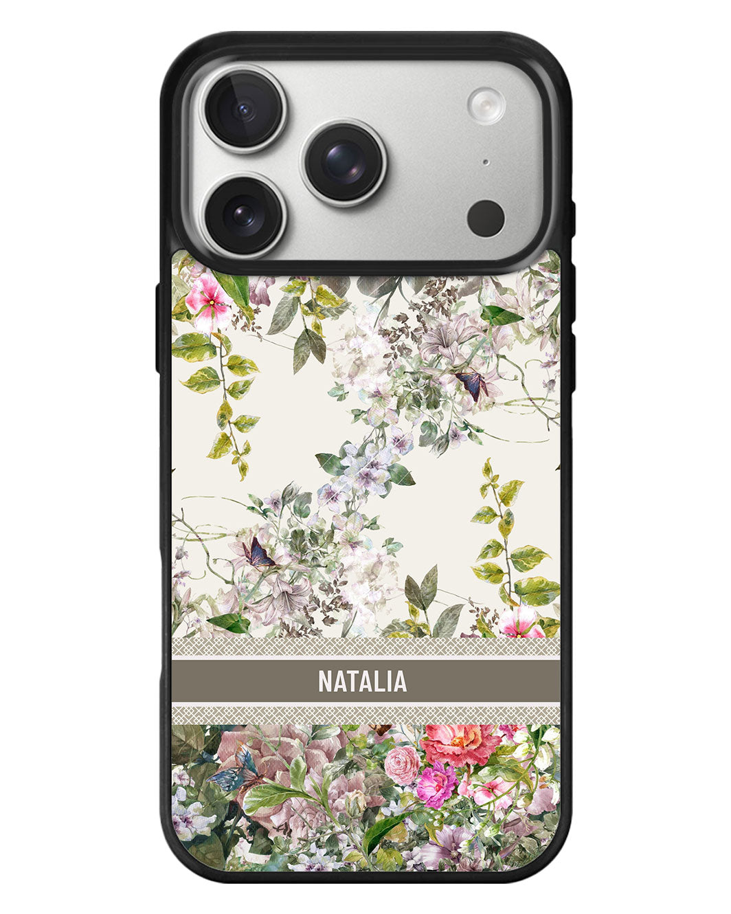 iPhone Standee Grip Case - Toile Du Juoy Papillon