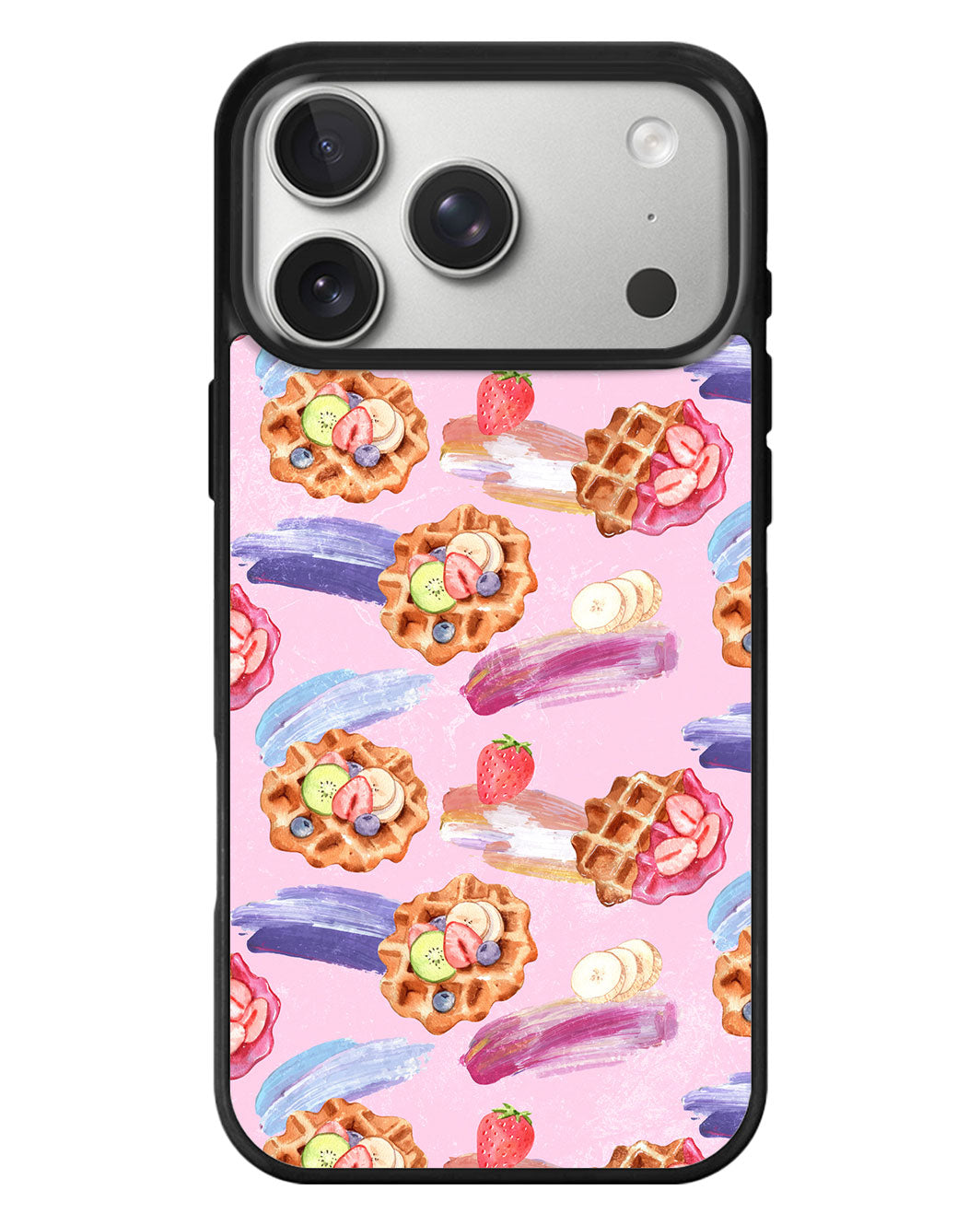 iPhone Standee Grip Case - Waffles