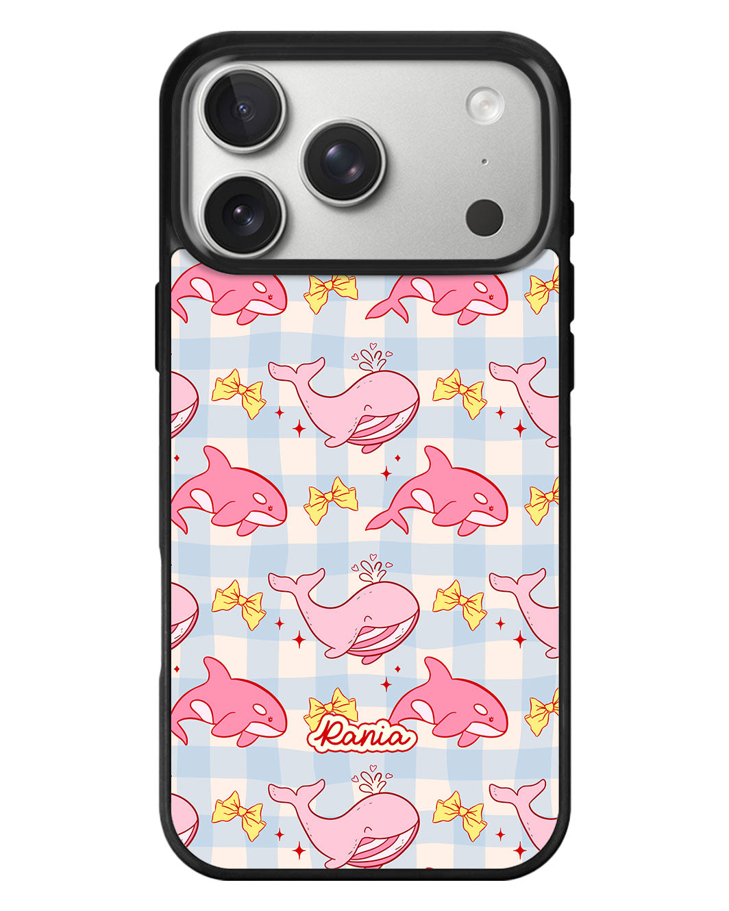 iPhone Standee Grip Case - Whales Bow