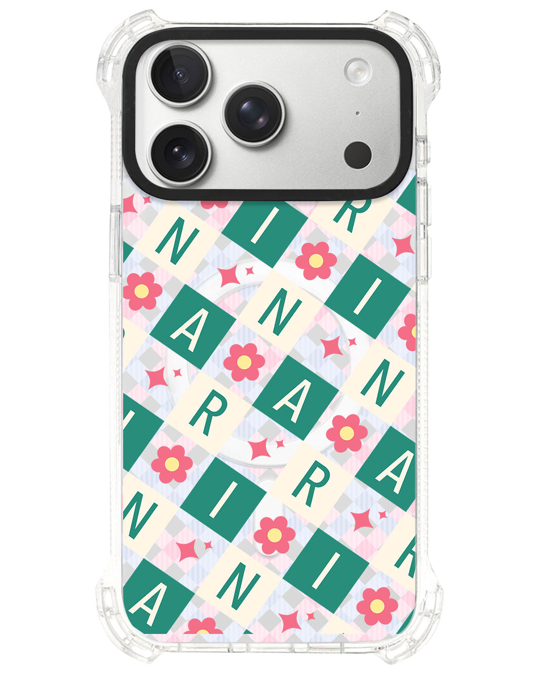 iPhone Ultimate Model-S⁴ - CUSTOM MONOGRAM 3.0 Flower Grid 4.0