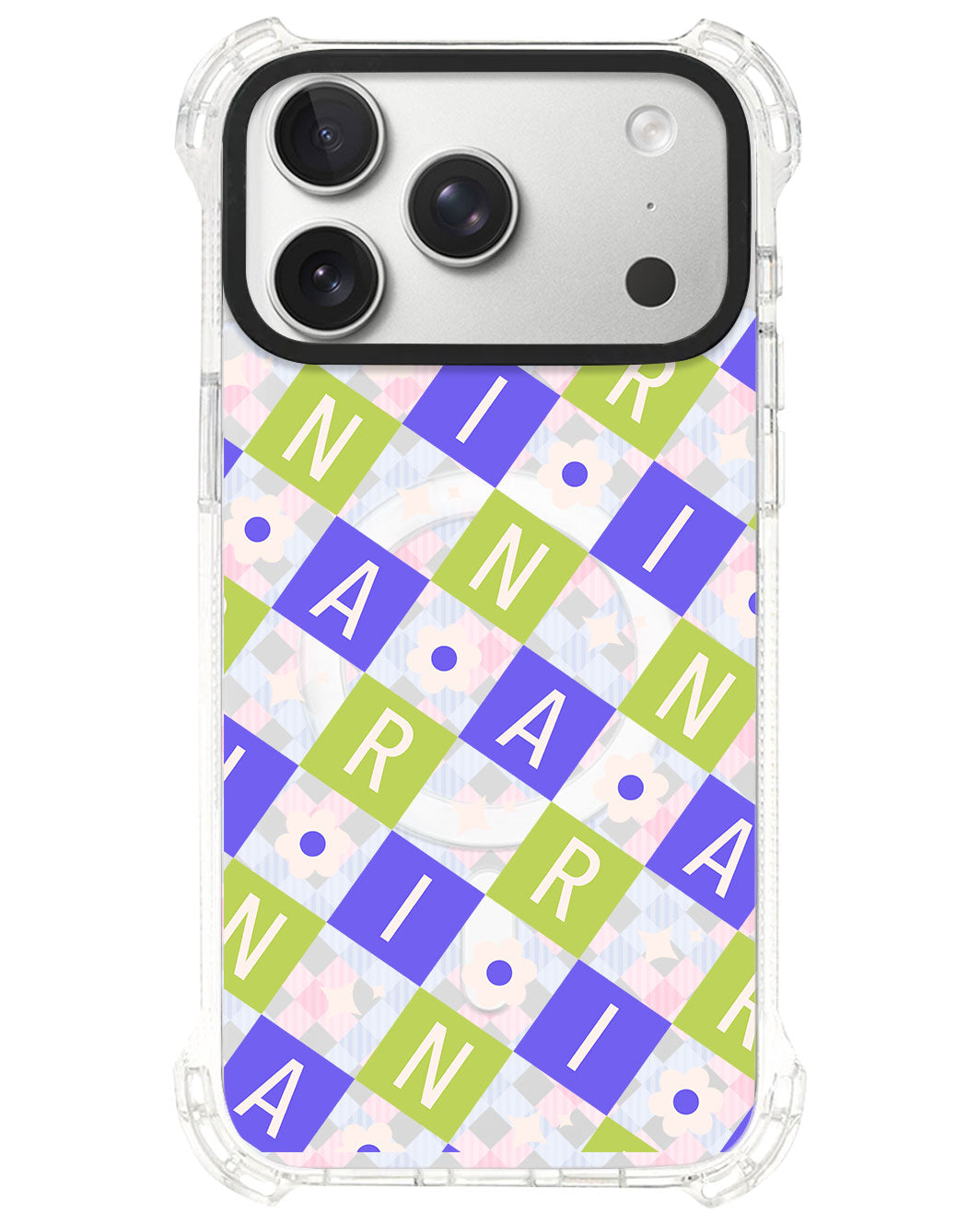 iPhone Ultimate Model-S⁴ - CUSTOM MONOGRAM 3.0 Flower Grid 5.0