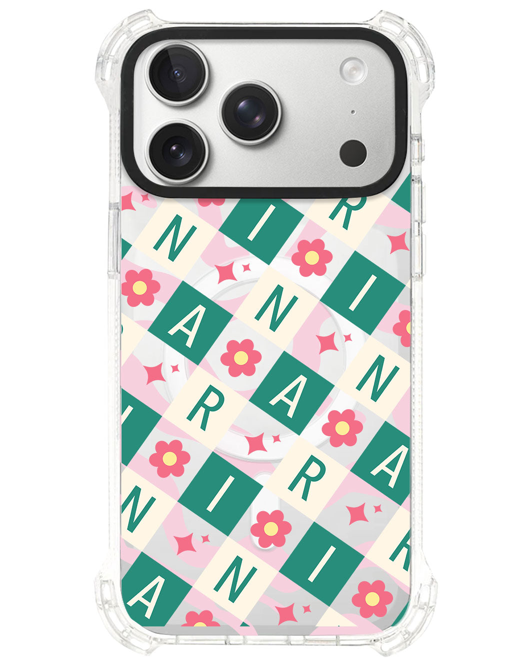 iPhone Ultimate Model-S⁴ - CUSTOM MONOGRAM 3.0 Flower Grid 4.0