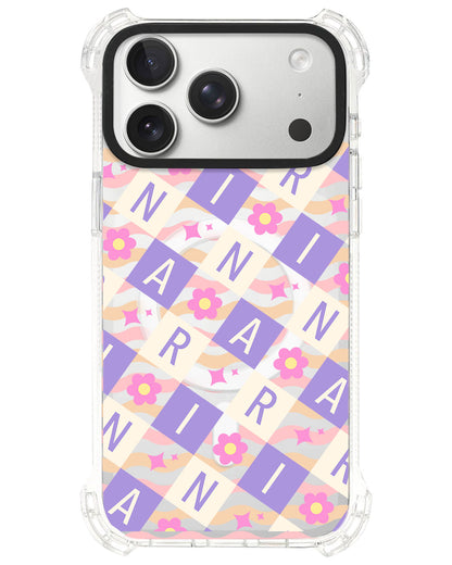 iPhone Ultimate Model-S⁴ - CUSTOM MONOGRAM 3.0 Flower Grid 3.0