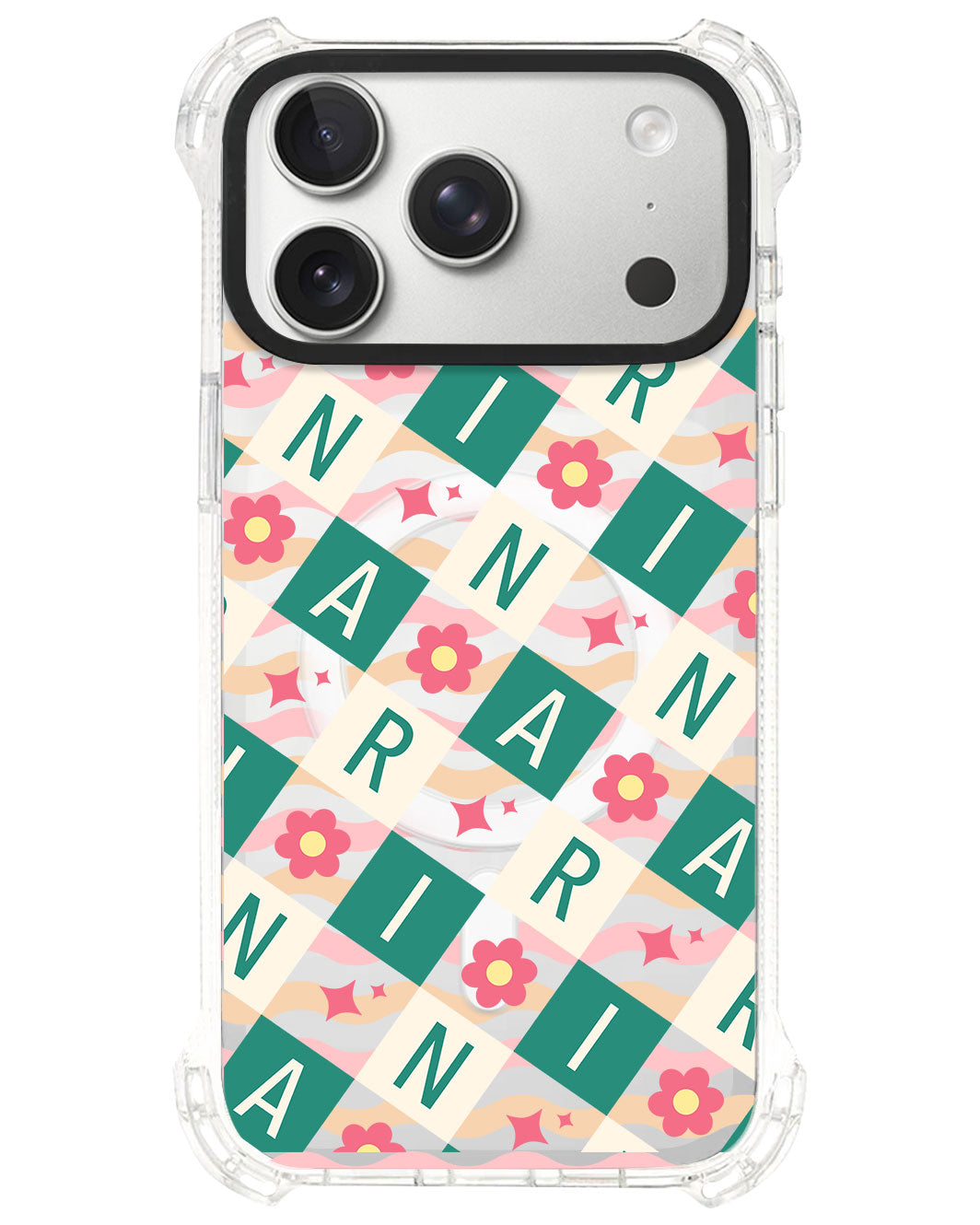 iPhone Ultimate Model-S⁴ - CUSTOM MONOGRAM 3.0 Flower Grid 4.0