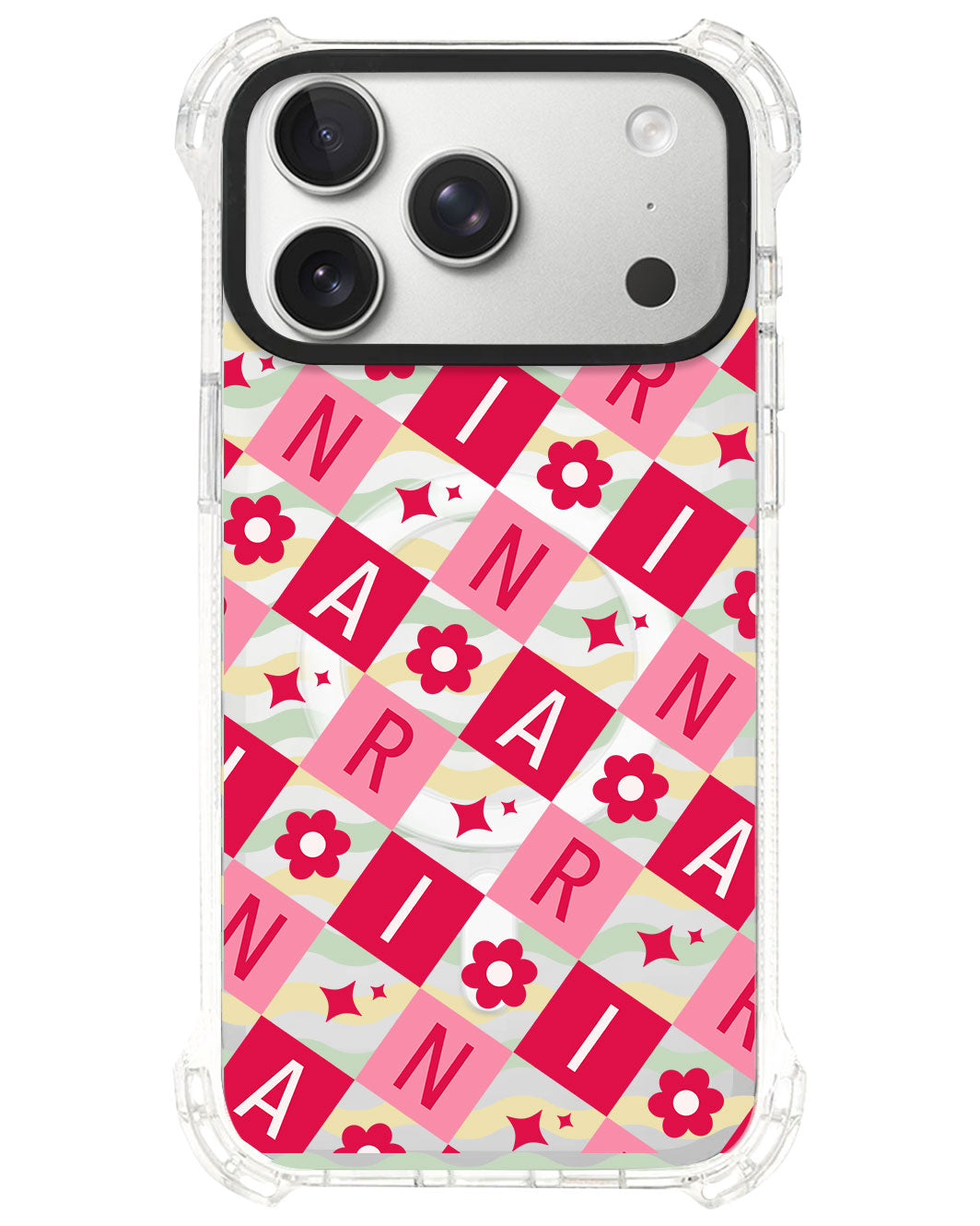 iPhone Ultimate Model-S⁴ - CUSTOM MONOGRAM 3.0 Flower Grid 1.0
