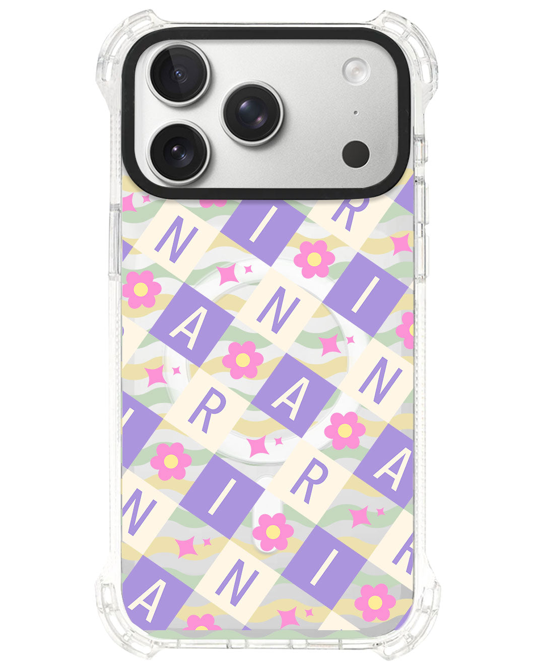 iPhone Ultimate Model-S⁴ - CUSTOM MONOGRAM 3.0 Flower Grid 3.0