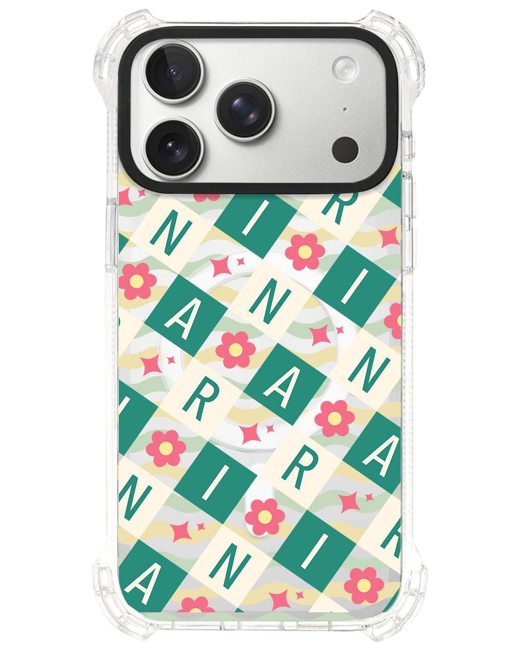 iPhone Ultimate Model-S⁴ - CUSTOM MONOGRAM 3.0 Flower Grid 4.0