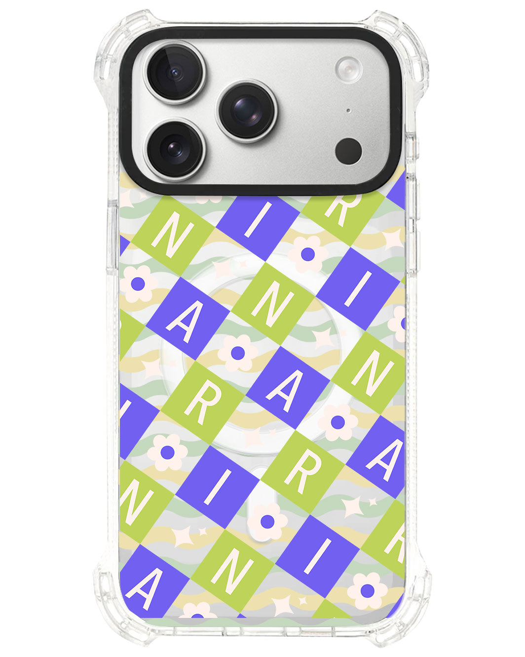 iPhone Ultimate Model-S⁴ - CUSTOM MONOGRAM 3.0 Flower Grid 5.0
