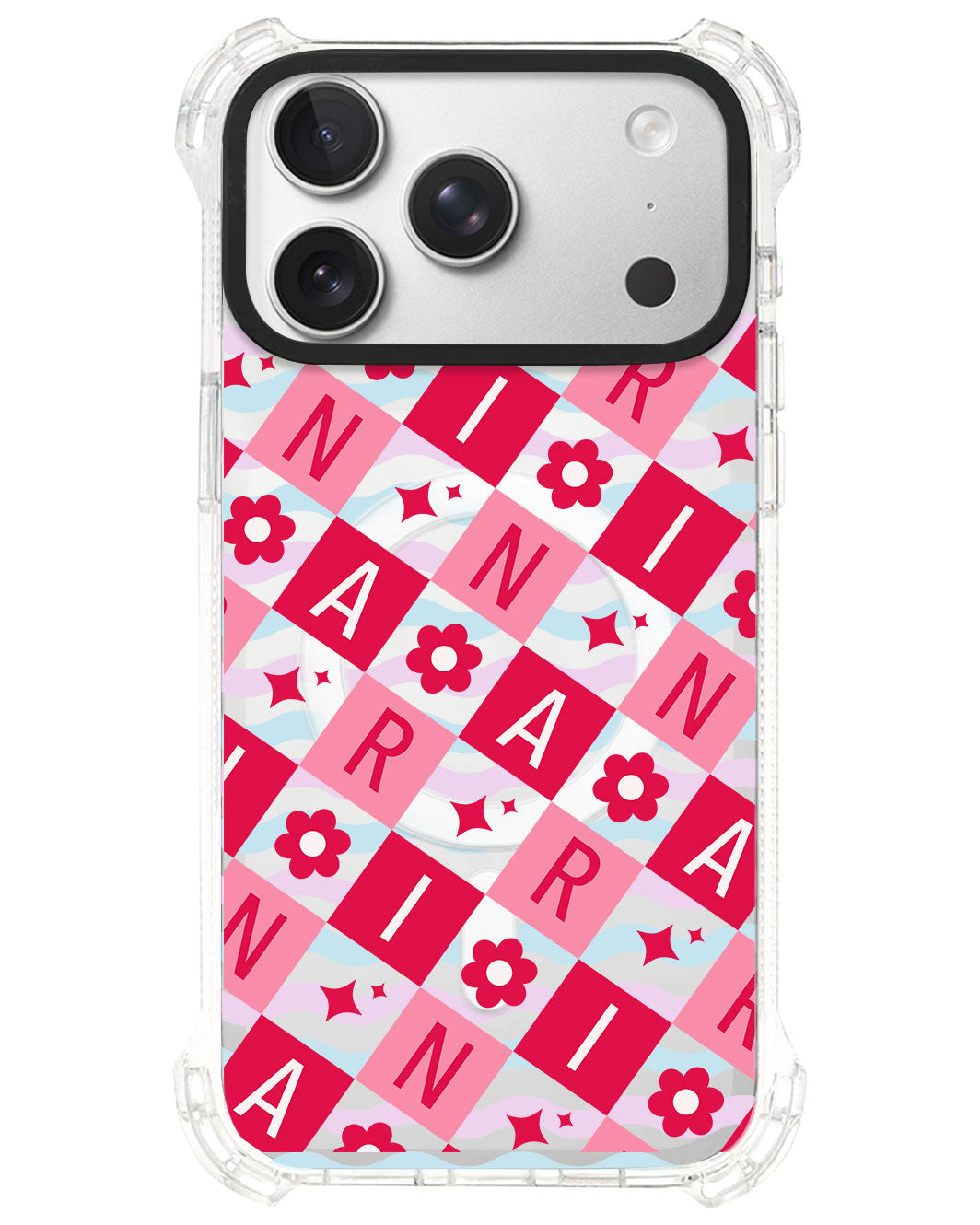 iPhone Ultimate Model-S⁴ - CUSTOM MONOGRAM 3.0 Flower Grid 1.0