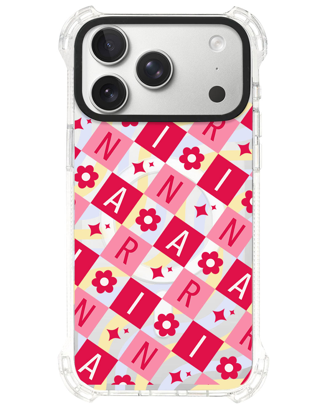 iPhone Ultimate Model-S⁴ - CUSTOM MONOGRAM 3.0 Flower Grid 1.0