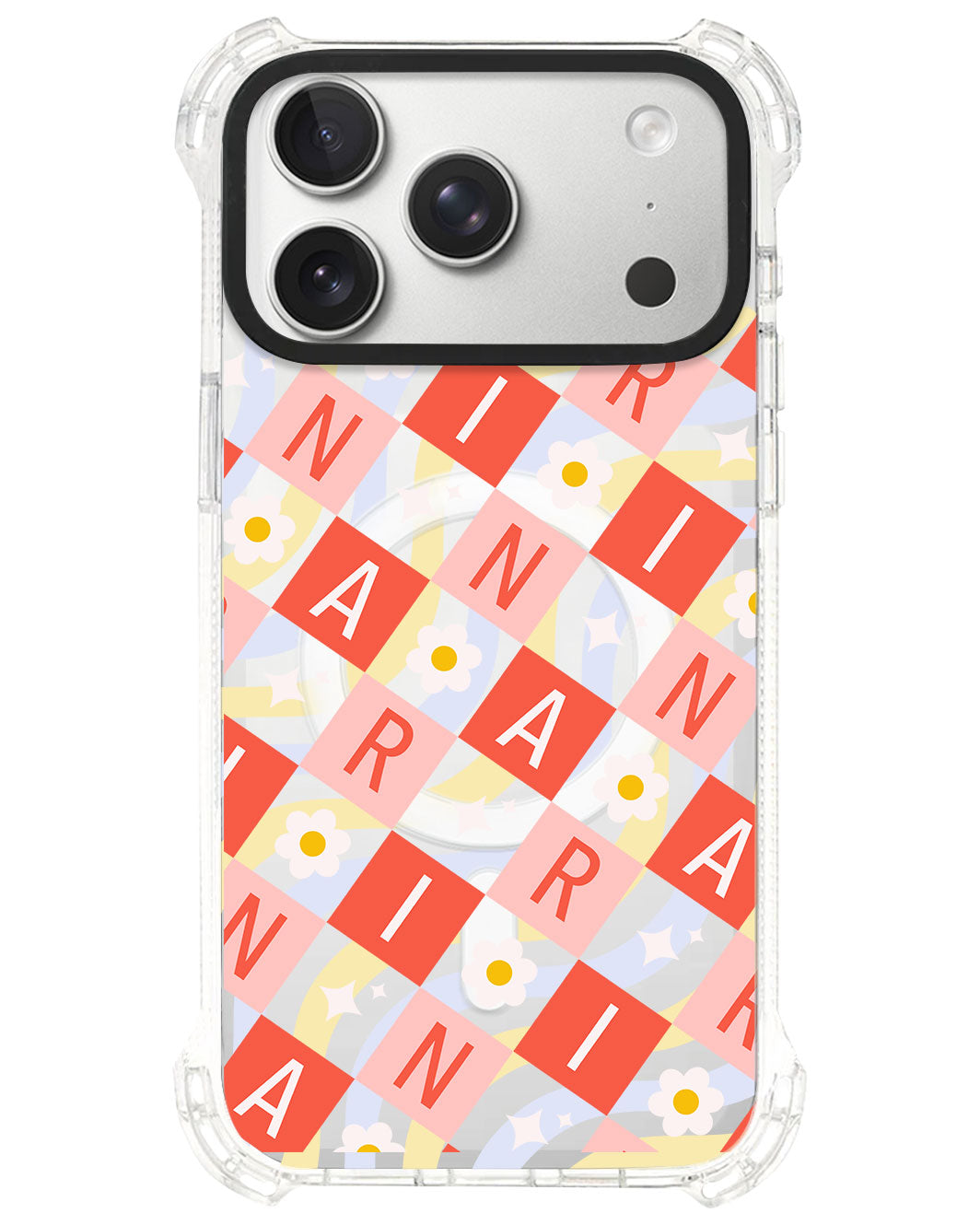 iPhone Ultimate Model-S⁴ - CUSTOM MONOGRAM 3.0 Flower Grid 2.0