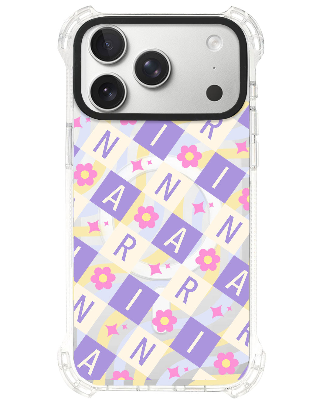 iPhone Ultimate Model-S⁴ - CUSTOM MONOGRAM 3.0 Flower Grid 3.0