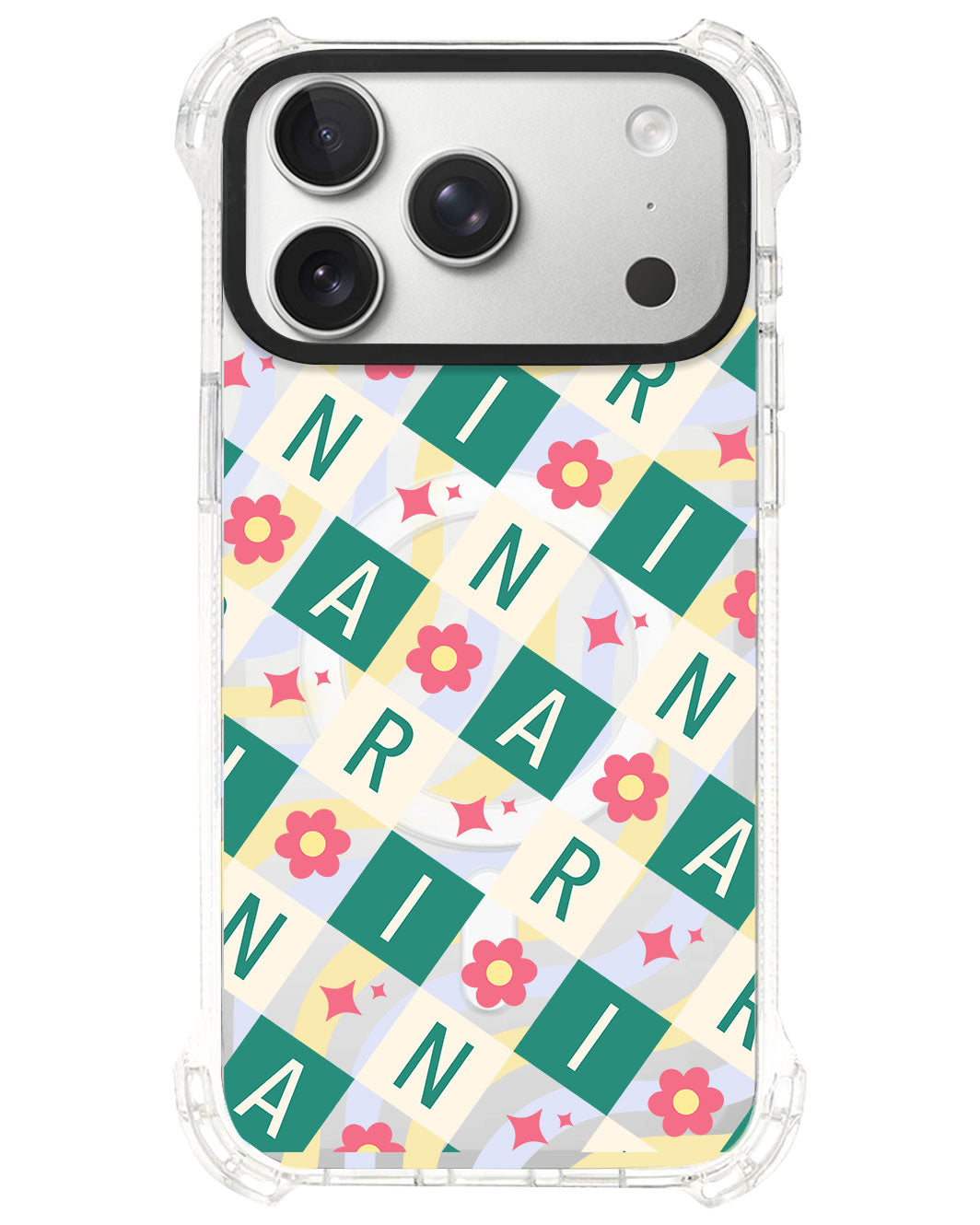iPhone Ultimate Model-S⁴ - CUSTOM MONOGRAM 3.0 Flower Grid 4.0