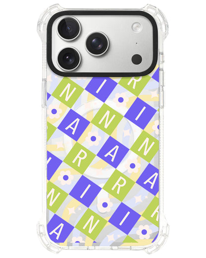 iPhone Ultimate Model-S⁴ - CUSTOM MONOGRAM 3.0 Flower Grid 5.0