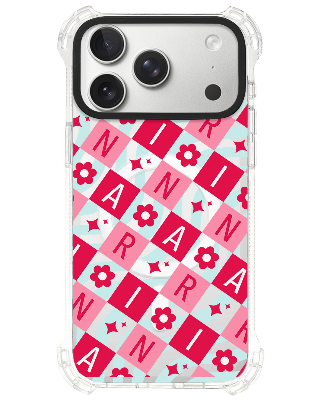 iPhone Ultimate Model-S⁴ - CUSTOM MONOGRAM 3.0 Flower Grid 1.0