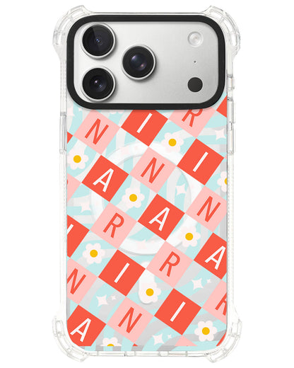 iPhone Ultimate Model-S⁴ - CUSTOM MONOGRAM 3.0 Flower Grid 2.0