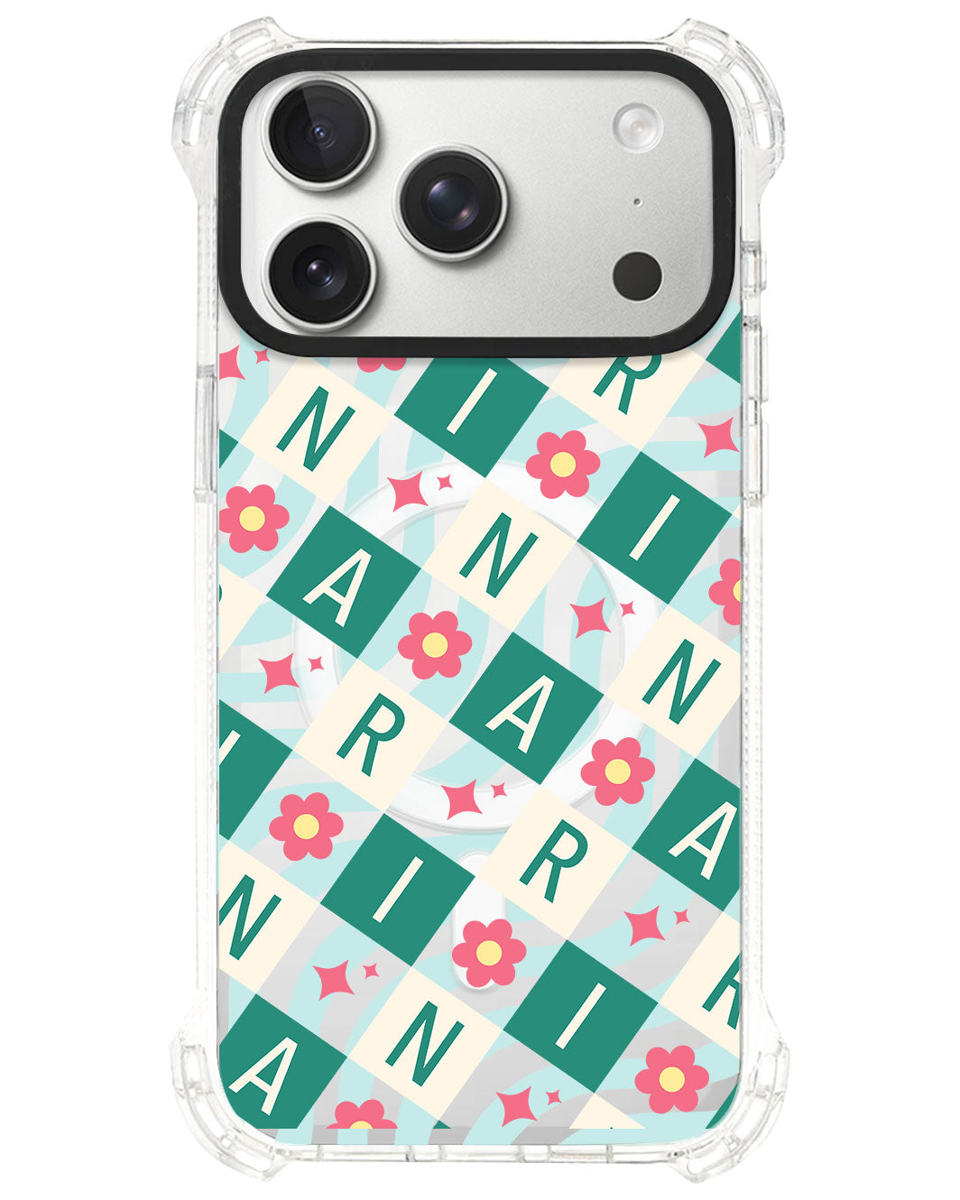 iPhone Ultimate Model-S⁴ - CUSTOM MONOGRAM 3.0 Flower Grid 4.0