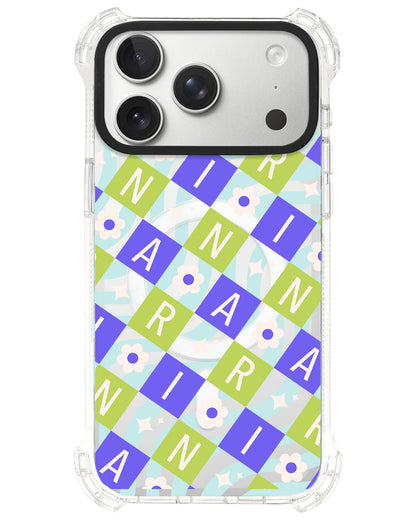 iPhone Ultimate Model-S⁴ - CUSTOM MONOGRAM 3.0 Flower Grid 5.0