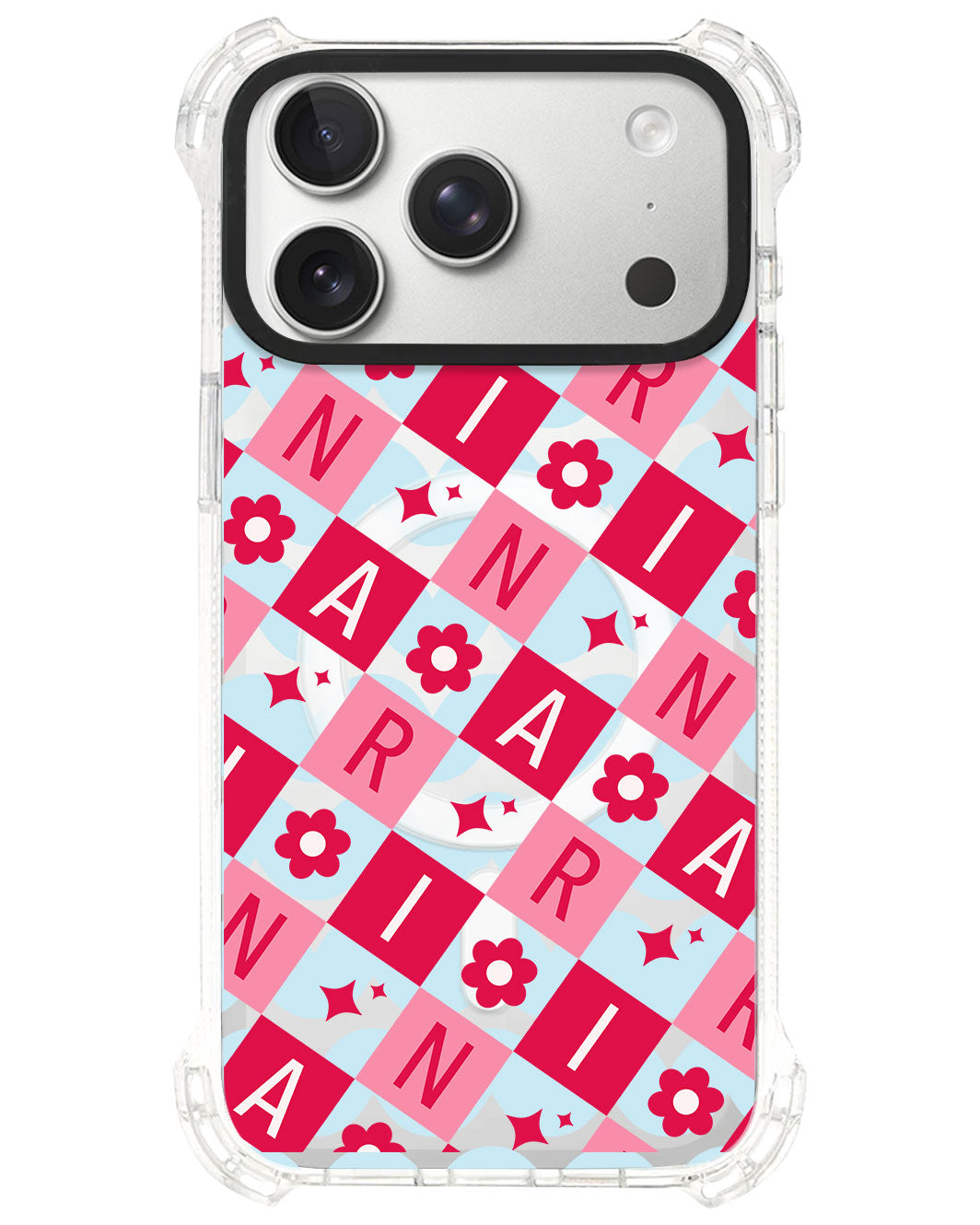 iPhone Ultimate Model-S⁴ - CUSTOM MONOGRAM 3.0 Flower Grid 1.0