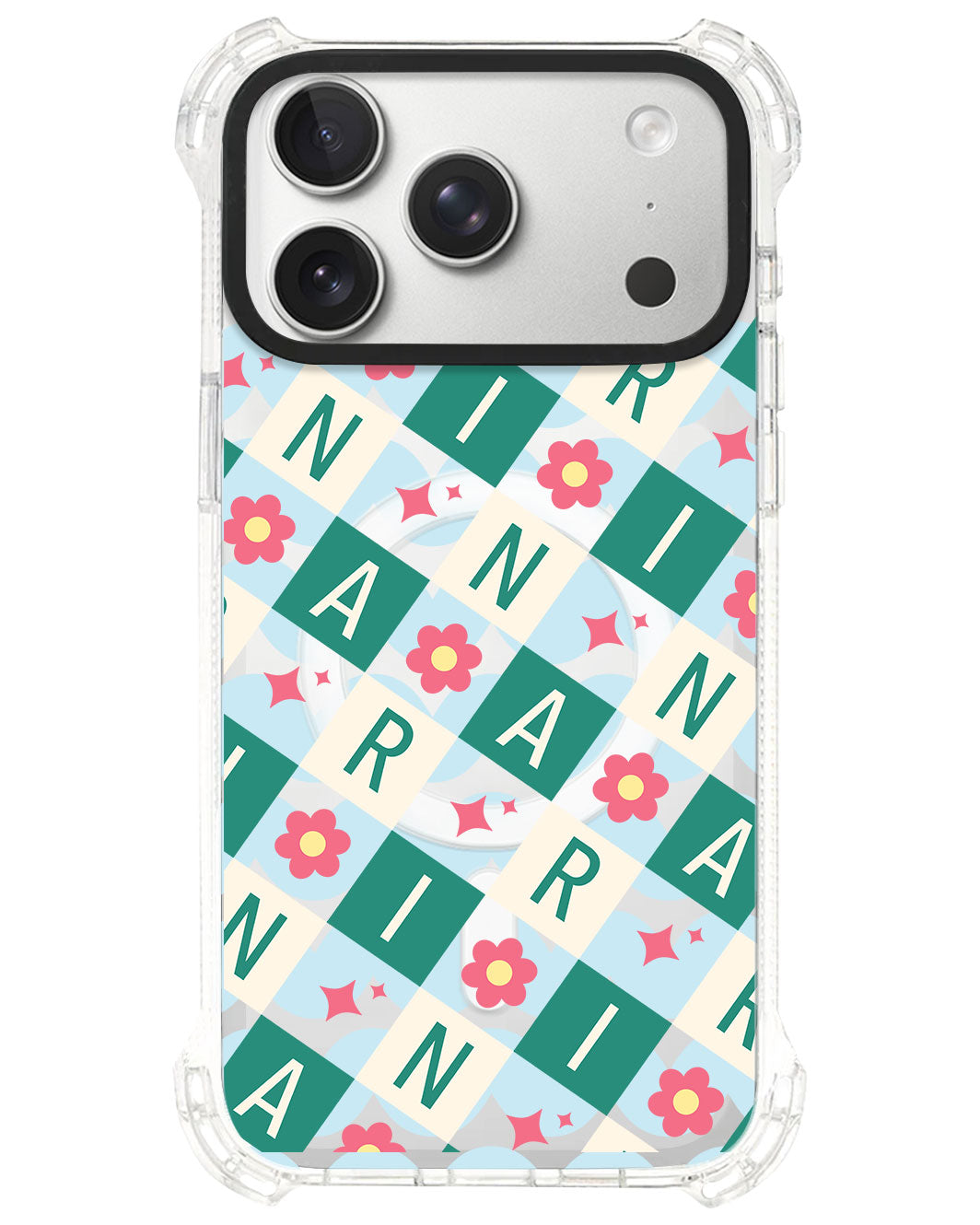 iPhone Ultimate Model-S⁴ - CUSTOM MONOGRAM 3.0 Flower Grid 4.0
