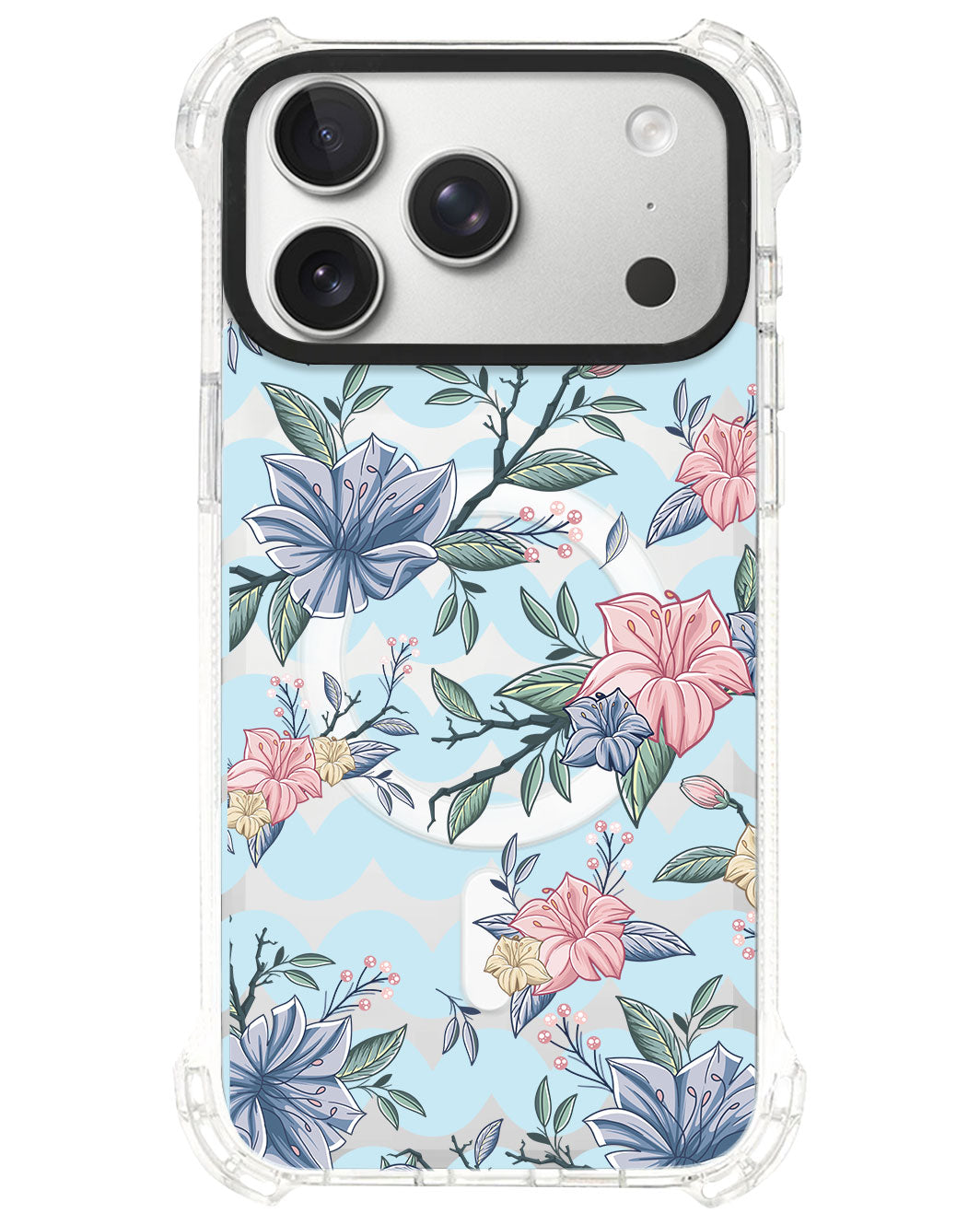 iPhone Ultimate Model-S⁴ - Pink & Blue Floral