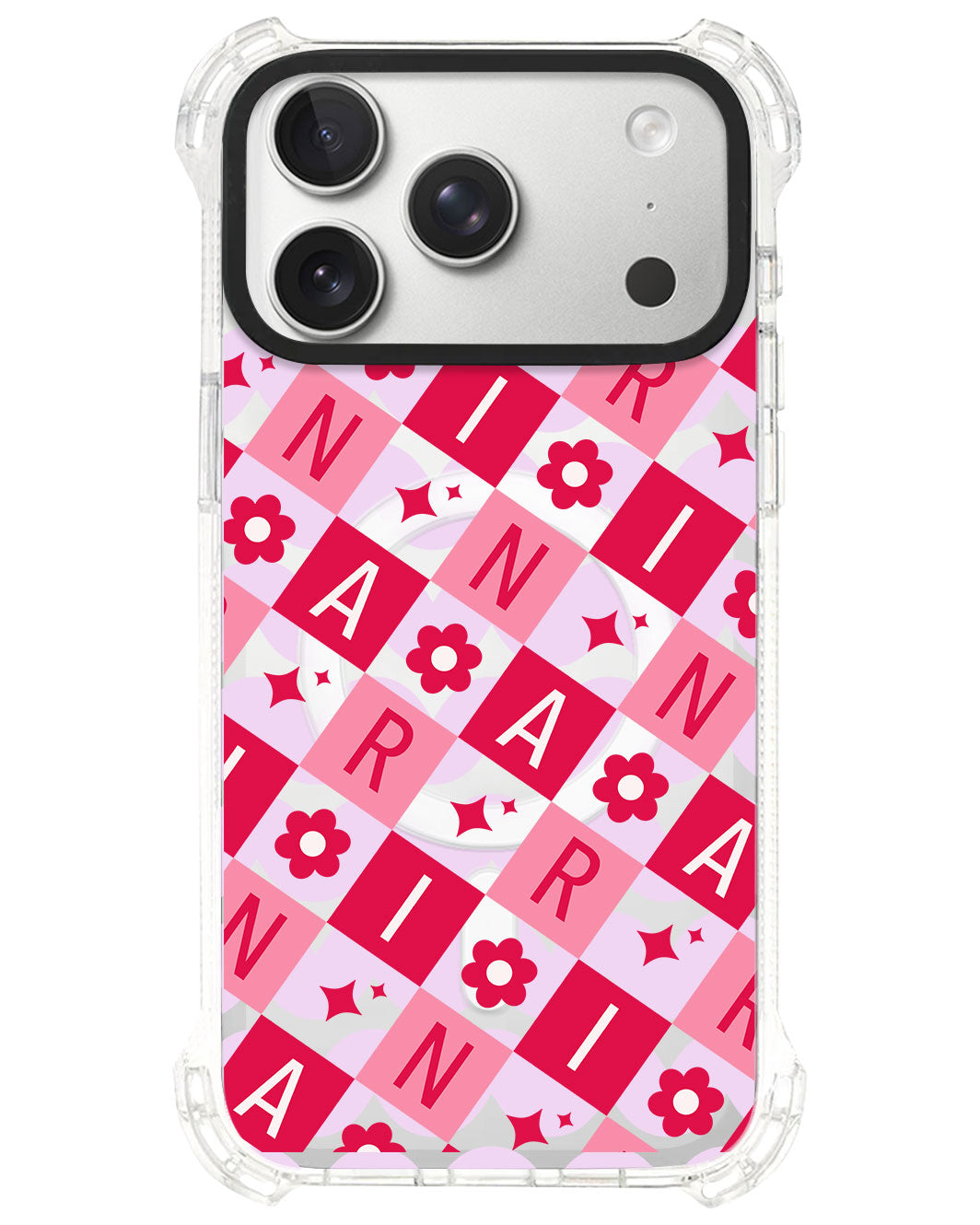 iPhone Ultimate Model-S⁴ - CUSTOM MONOGRAM 3.0 Flower Grid 1.0