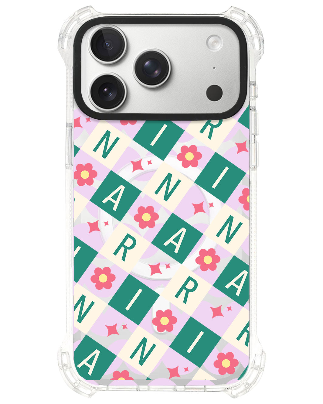 iPhone Ultimate Model-S⁴ - CUSTOM MONOGRAM 3.0 Flower Grid 4.0