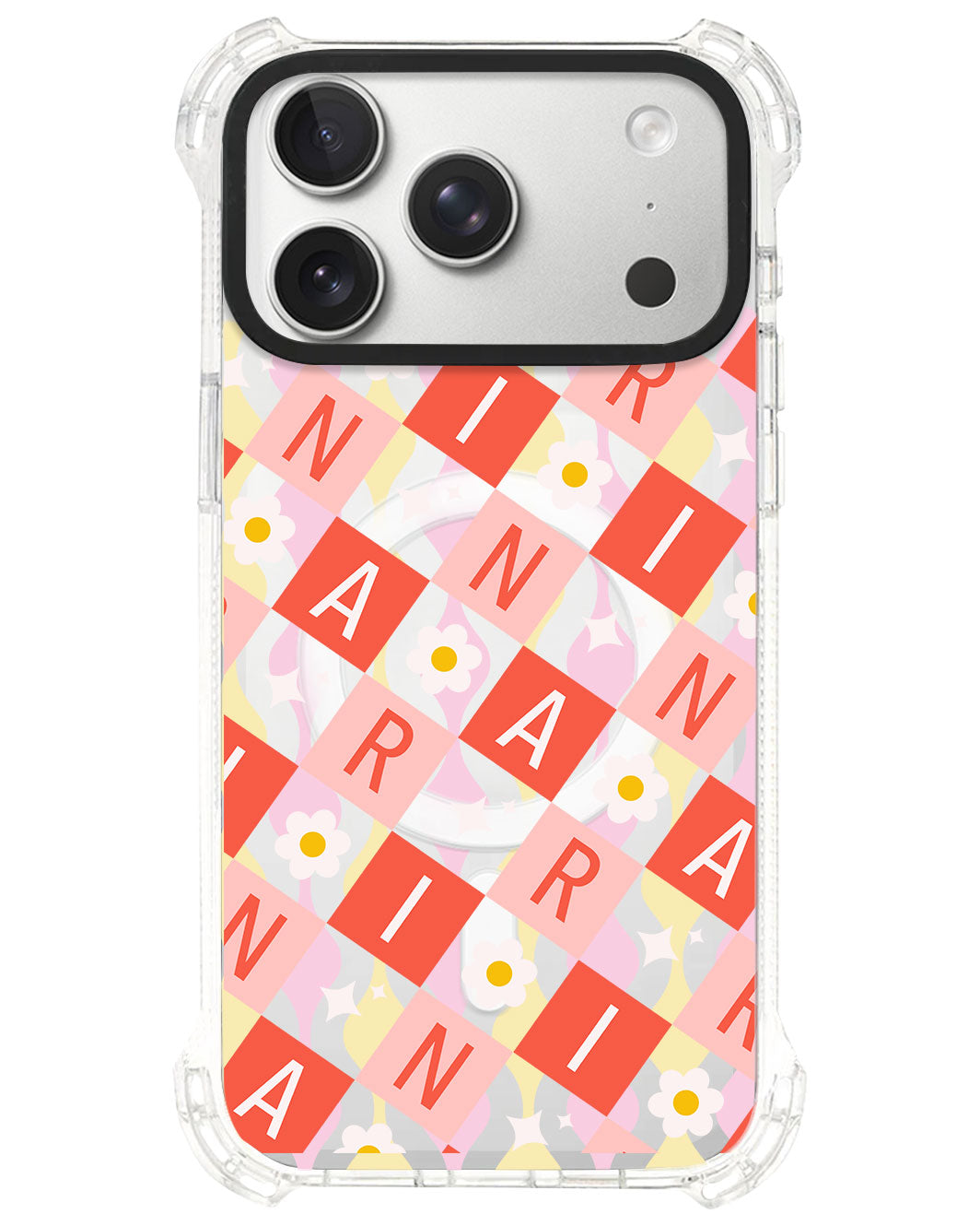 iPhone Ultimate Model-S⁴ - CUSTOM MONOGRAM 3.0 Flower Grid 2.0